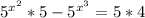 5^(x2+1)-5^(x 3)=20 решить уравнение