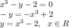 X^3-y-2=0 нужно решать