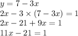 Решите систему уравнений: 2х – 3у = 1 3х + у = 7