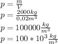 Определите плотность тела, если вес равен 200 H, а объём 0,02м кубических