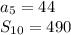 В арафметичній прогресії а_1=4, а_2=14 знайти а_5 і S_10 ( хотяб одне з цих)