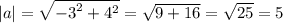 Знайдіть довжину вектора а(-3;4)​