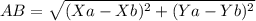 Знайти довжину AB Якщо A(-5;-4) B(1;4)