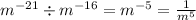 Подайте у вигляді степеня вираз (m^7)^-3:м^-16
