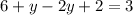 Реши систему:{x=6+yx−2y+2=3ответ:x=;y=.​