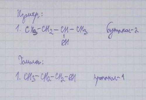 Ch3-ch2-ch2-ch2-oh гомолог и изомер