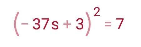 Найдите все корни уравнения: -10(-37s+3)^2=-70​