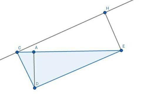 7 класс.55 баллов.В треугольнике CDE известно, что ∠E = 30°, CE = 20 см, DE= 16 см.Через вершину C п