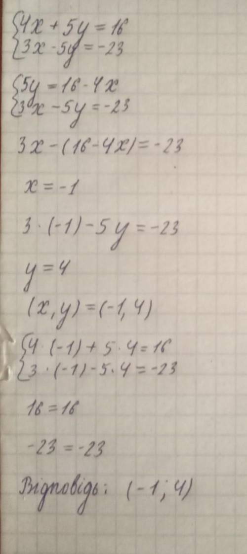  Розв'язати систему рівнянь варіанти відповідей ( 1; -4 ) ( 4; -1) ( -1; 4 ) ( -4; 1 ) 