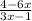 \frac{4-6x}{3x-1}