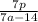 \frac{7p}{7a - 14}