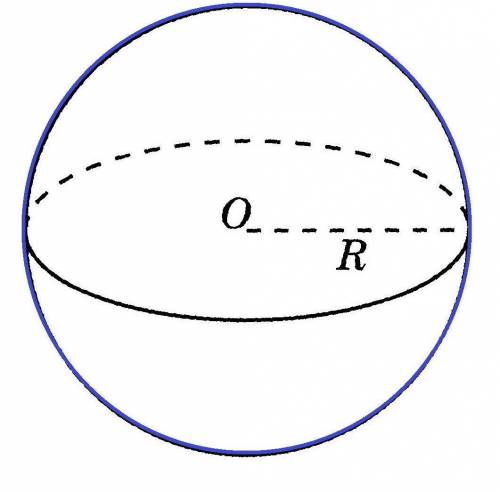1. Даний радіус сфери R= 28 см. Визнач площу поверхні сфери. Відповідь: Sсф. = ... π см2 2. Дана пло