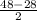 \frac{48-28}{2}