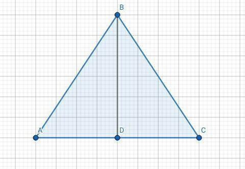  У равнобедренного треугольника ABC (AB = BC) , угол B = 80 градусов, BD = медиана. Найдите все углы