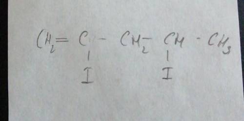 Нужна структурная формула 2,4-дийодпентан-1