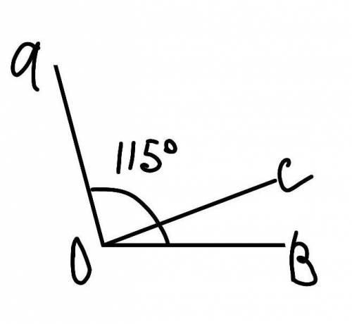  Луч ос делит угол аов на два угла так что угол аос в 4 раза больше ВОС укажите величину угла АОС ес