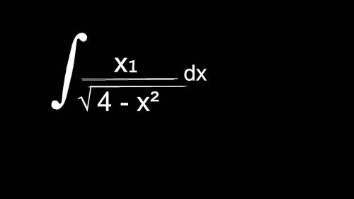 Вычислить неопределенный интеграл xdx/√(4-x^2)
