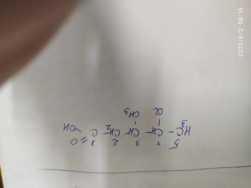  Напишите структурную формулу 3-метил-4-хлоропентанова кислота 
