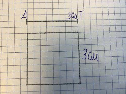  3 класс .Начерти квадрат, одна сторона которого равна длине отрезка AT.​ 