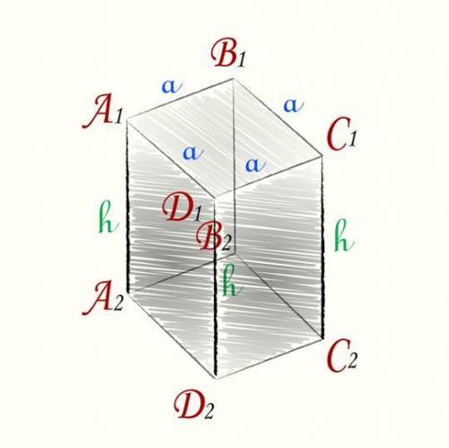 Объем правильной четырехугольной призмы равен 175 см^3, а высота равна 7 см. Чему равна площадь полн