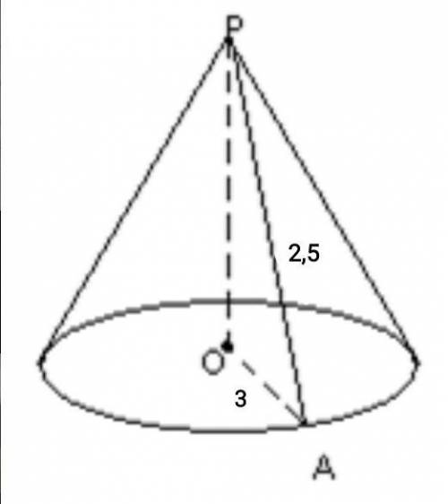 Куча щебня имеет коническую форму, радиус основания которой 3 м и образующая 4,2 м. Сколько надо воз