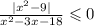 \frac{ | {x}^{2} - 9 | }{ {x}^{2} - 3x - 18} \leqslant 0