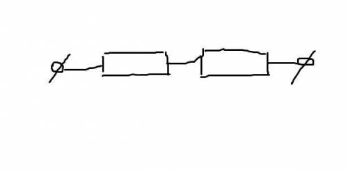 Начертите последовательную электрическую цепь​