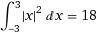Площадь плоской фигуры, ограниченной линиями y=x^2, x=-3, x=3, y=0
