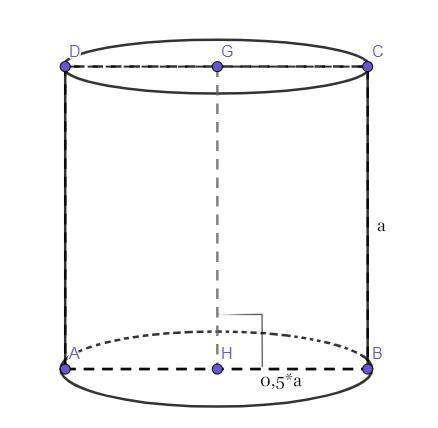 Найти радиус шара, если известно, что его объем равен объему цилиндра с осевым сечением, имеющим фор