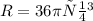 R = 36\pi\space{см {}^{3} }