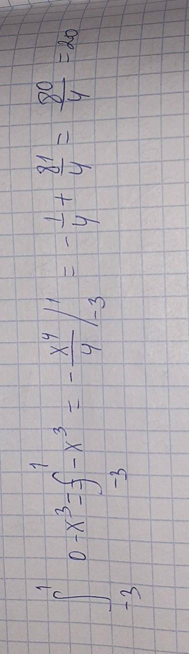 Математику решить Найти площадь фигуры ограниченной линиями: y=x^3, y=0, x=1, x=-3