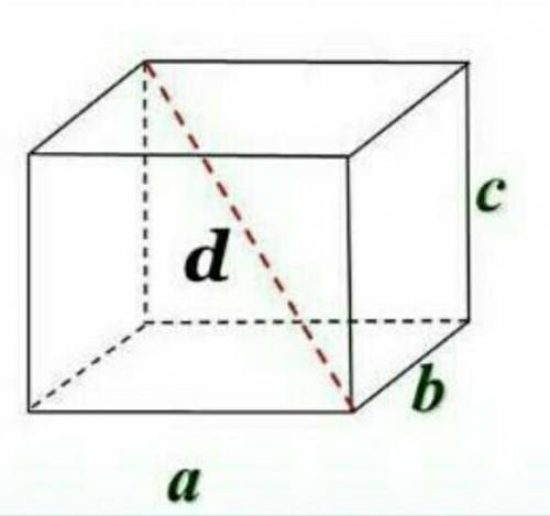 Найдите диагональ прямоугольного параллелепипеда если его измерения равны 5 3 корень из 2 корень 6