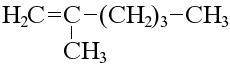 Написать структурную формулу: 2,4-метилгесен-1