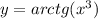 y=arctg(x^3)\\