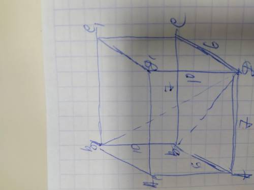 Сторона основания прямоугольного параллелепипеда равна 6 см и 7 см, а высота 10 см. найдите диагонал