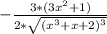 -\frac{3*(3x^2+1)}{2*\sqrt{(x^3+x+2)^3} }