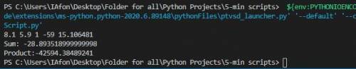 Задача в Python. Вводится СТРОКА, содержащая вещественные числа. Выведите сумму и произведение этих