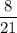 \dfrac{8}{21}