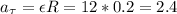 a_\tau =\epsilon R=12*0.2=2.4