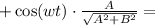 + \cos(wt)\cdot \frac{A}{\sqrt{A^2 + B^2}}\right) =