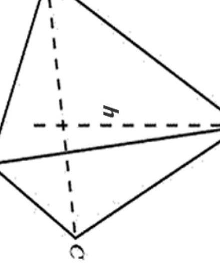 Вычислите объём правильного тетраедра, ребро которого равно 2