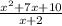 \frac{x^{2}+7x+10 }{x+2}