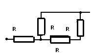 На участке цепи изображенном на рисунке сопротивление каждого резистора равно