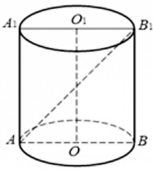 Осевое сечения цилиндра квадрат диагональ которого равна 10 см найти объем