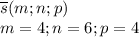 \overline s (m;n;p)\\m=4; n=6; p=4