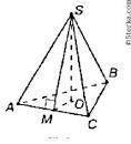 Сторона основания правильной треугольной пирамиды равна 4 см.боковая грань наклонена к плоскости осн