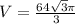 V=\frac{64\sqrt{3} \pi }{3}