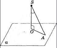 49. Из точки к плоскости проведены наклонная и перпендикуляр. Проекция наклонной на плоскость равна