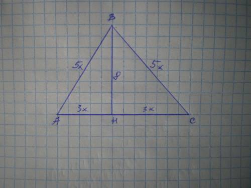 основа равнобедренного триугольника относиться к его боковой стороне как 6/5 найди периметр триуголь