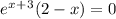 e^x^+^3(2-x)=0